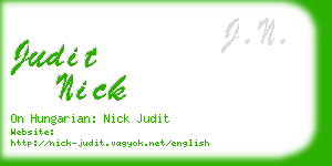 judit nick business card